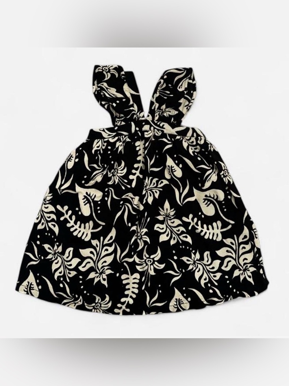 GAP Black and Cream Floral Dress